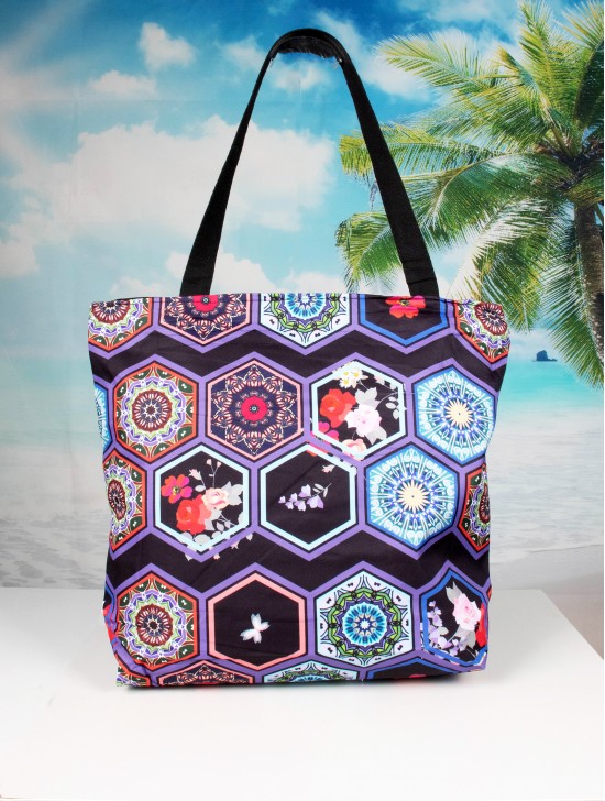 Waterproof Abstract Pattern Tote Bag